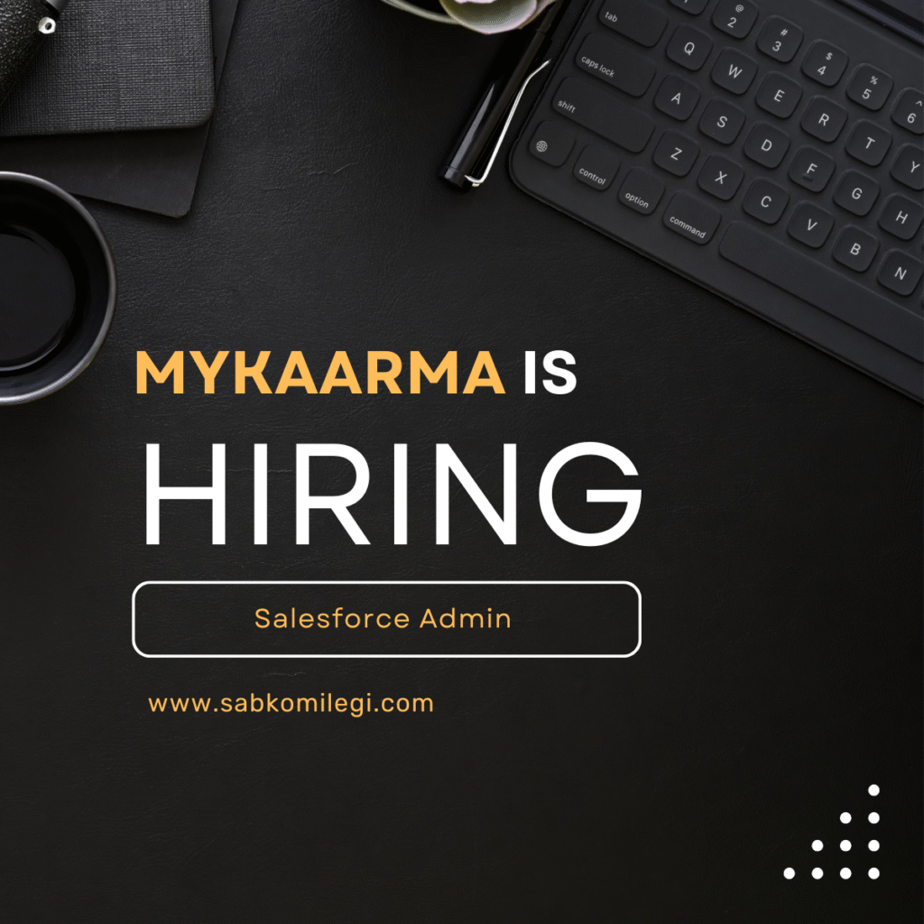 myKaarma is hiring salesforce admin