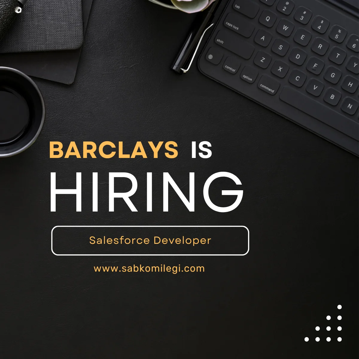 Barclays is hiring salesforce developer