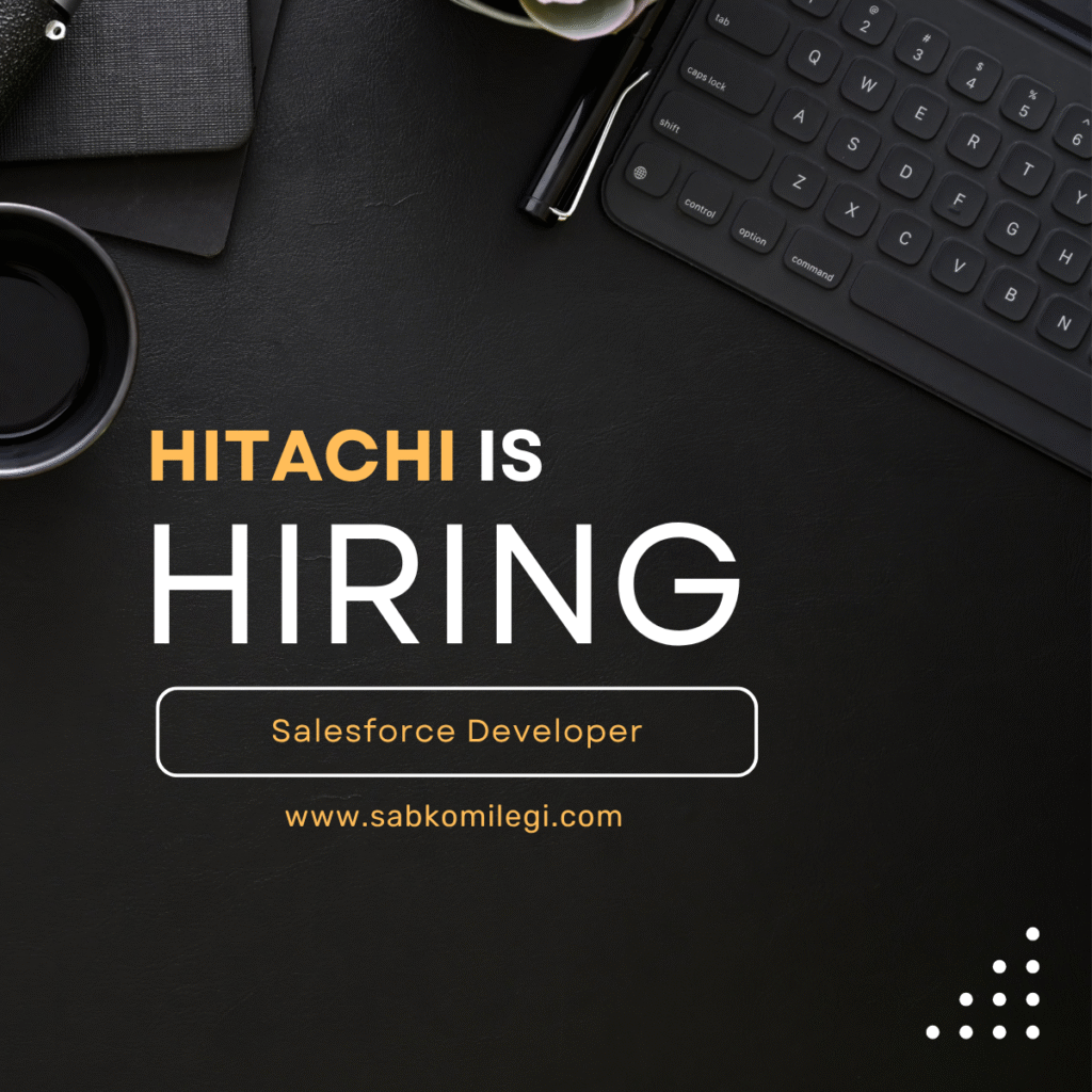Hitachi is hiring salesforce developer remote in india