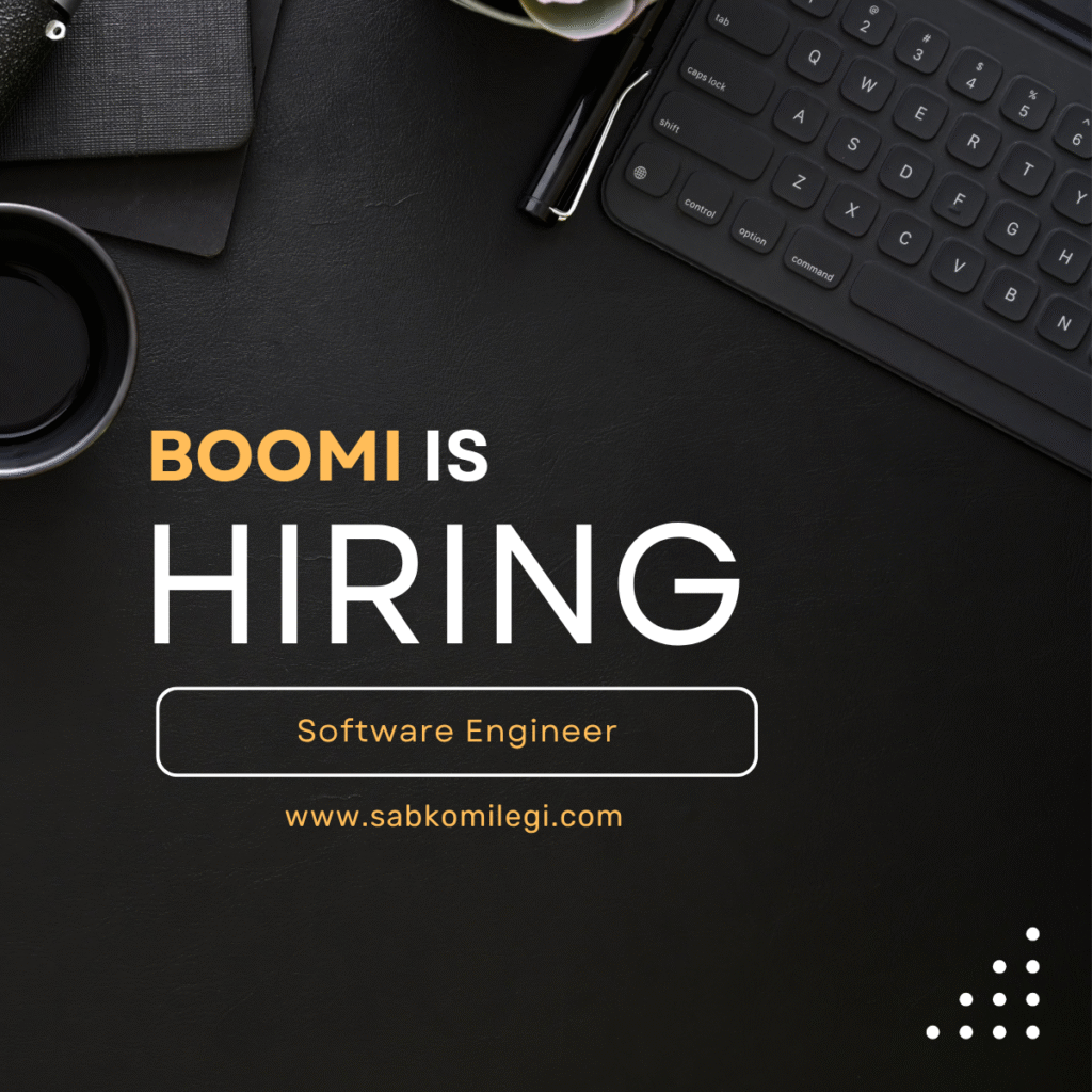 Boomi is hiring software engineers