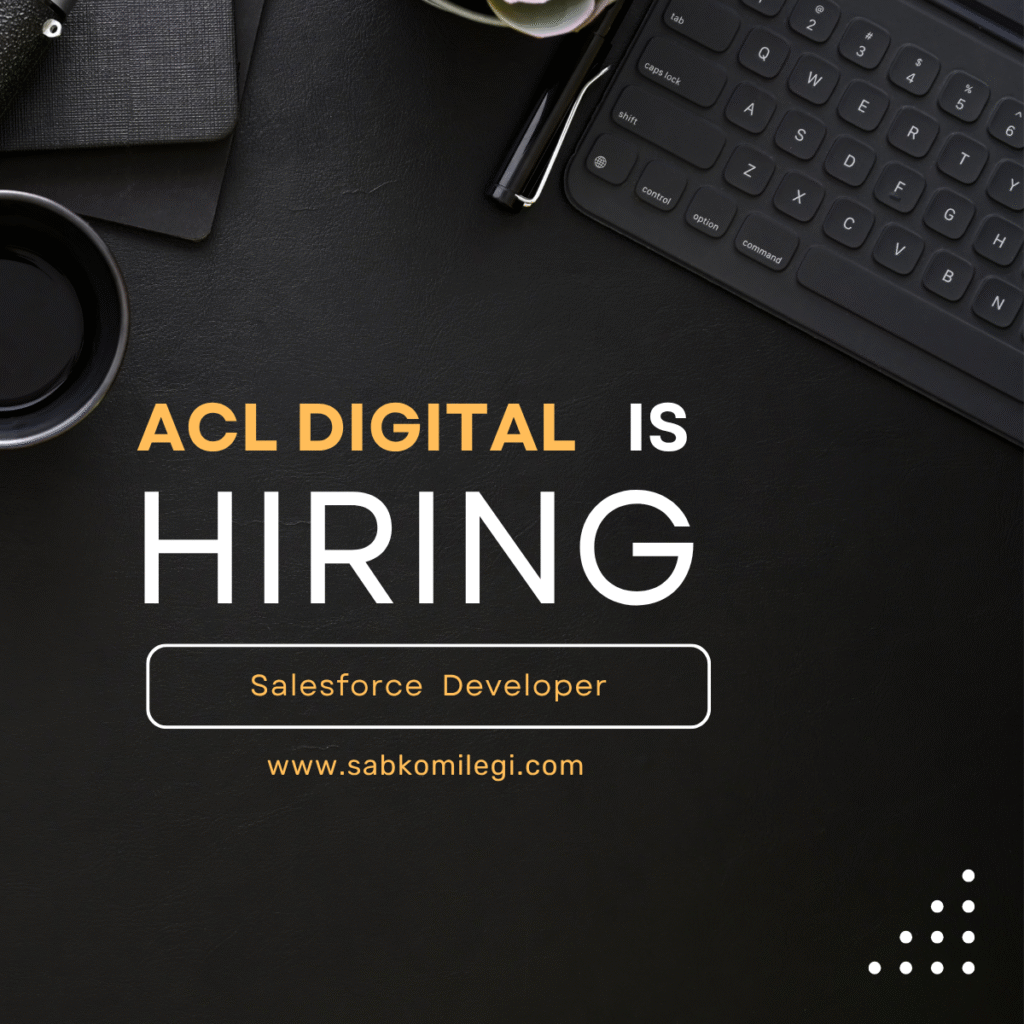 ACL Digital is hiring salesforce developer