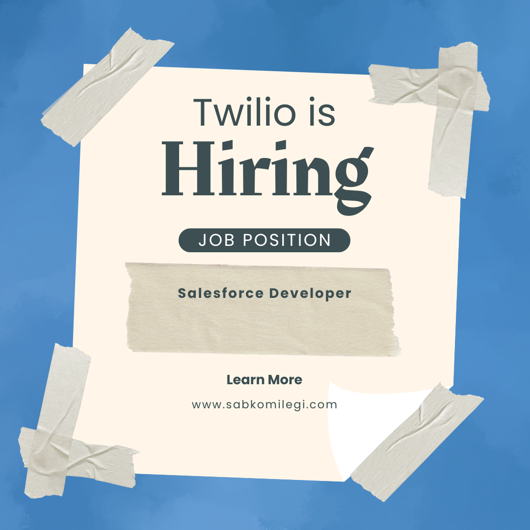 Twilio is hiring salesforce developer