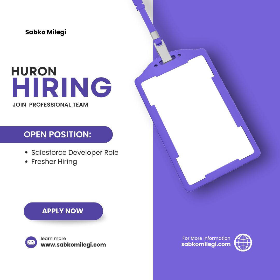 Huron is hiring salesforce developer